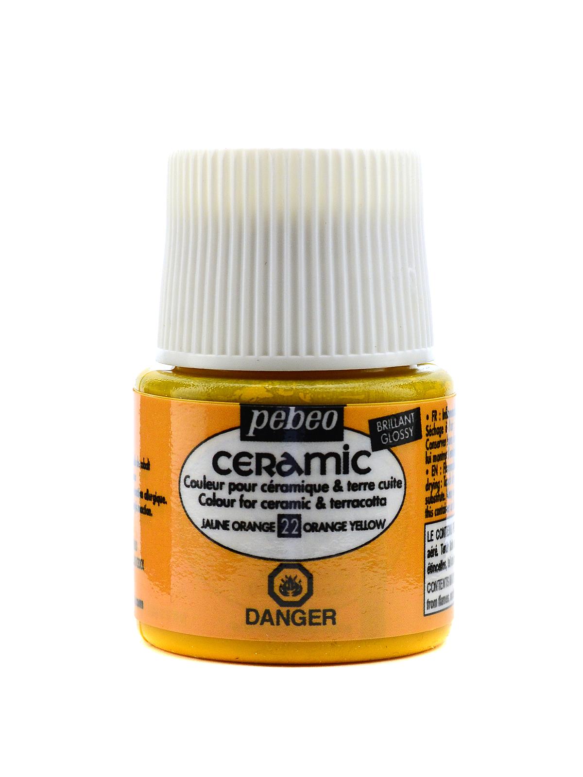 Ceramic Air Dry China Paint orange yellow 45 ml