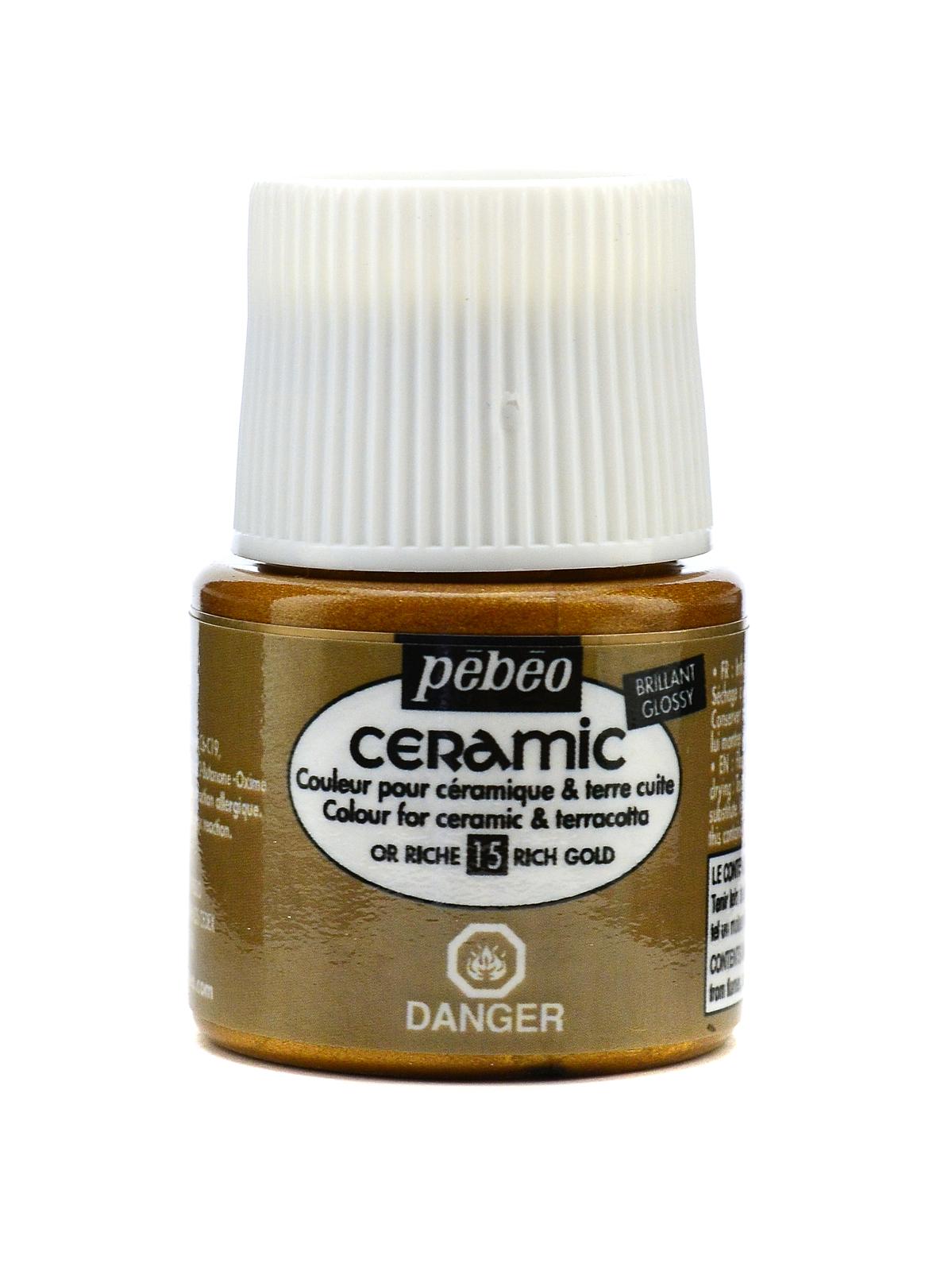 Ceramic Air Dry China Paint Rich Gold 45 Ml