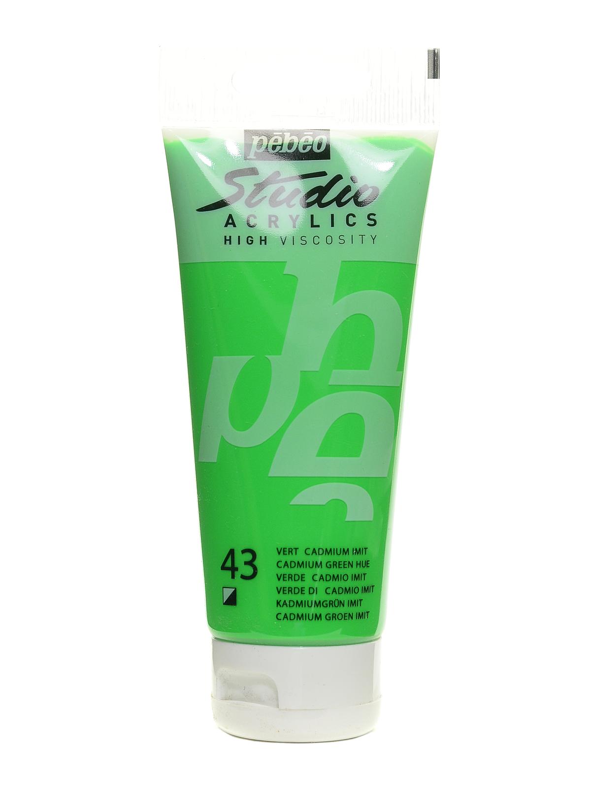 Studio Acrylic Paint cadmium green hue 100 ml