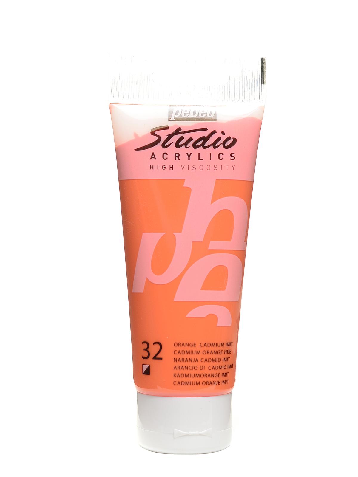 Studio Acrylic Paint Cadmium Orange Hue 100 Ml