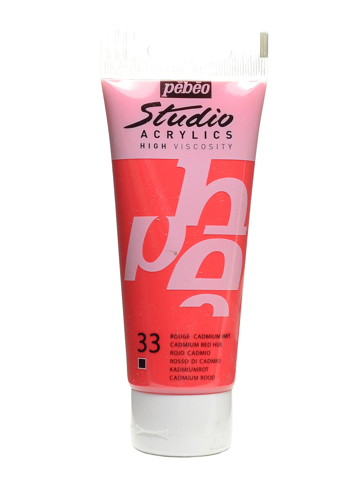 Studio Acrylic Paint cadmium red hue 100 ml