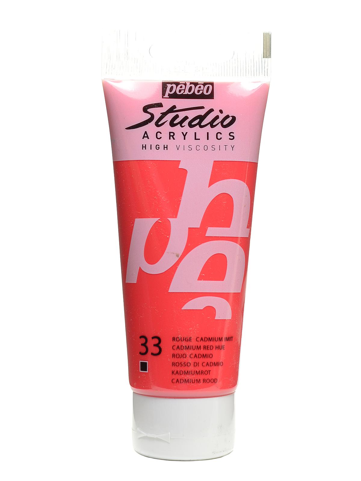 Studio Acrylic Paint Cadmium Red Hue 100 Ml