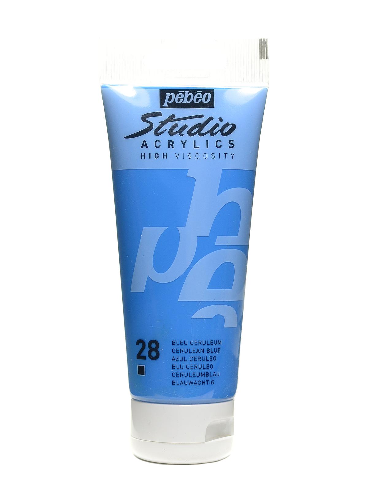 Studio Acrylic Paint Cerulean Blue 100 Ml