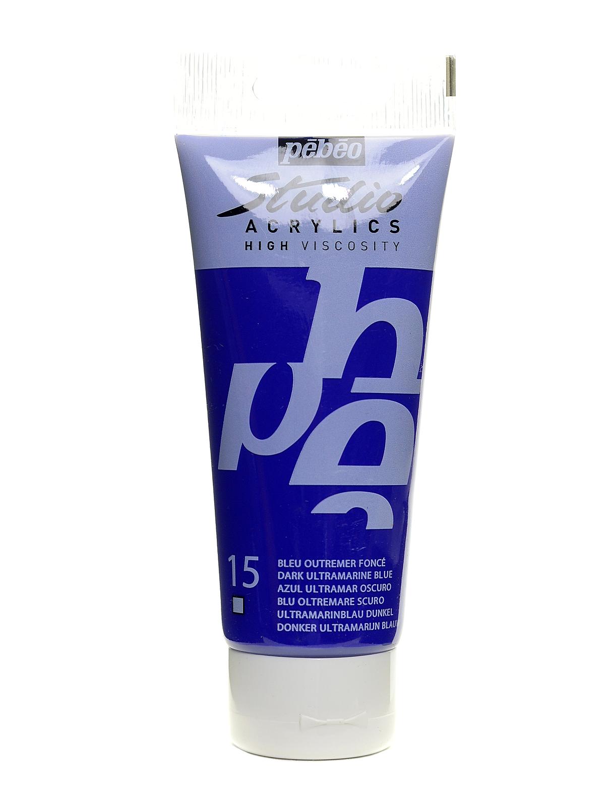 Studio Acrylic Paint dark ultramarine blue 100 ml