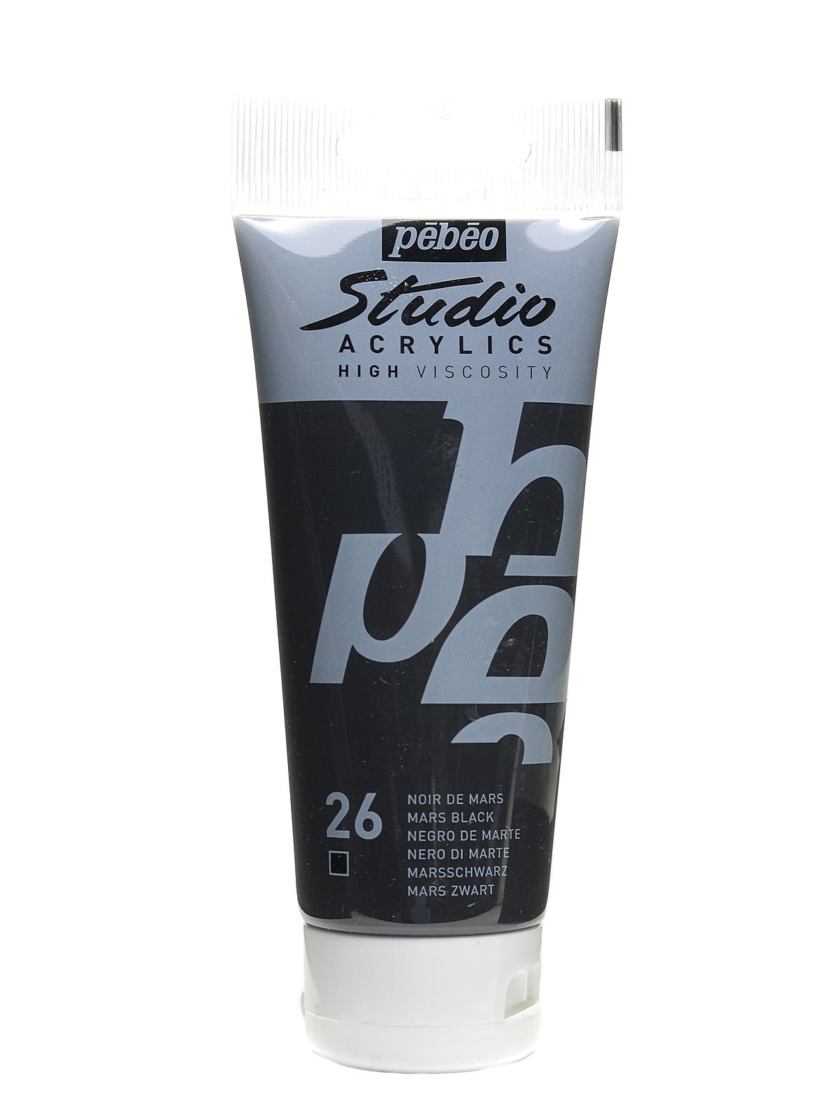 Studio Acrylic Paint mars black 100 ml