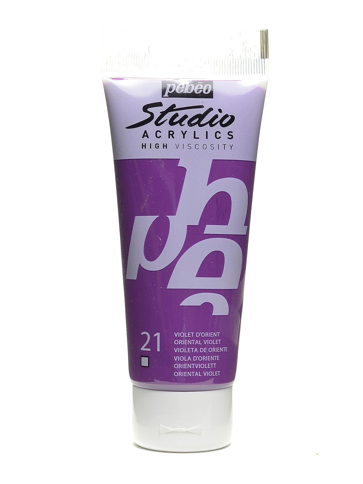 Studio Acrylic Paint oriental violet 100 ml