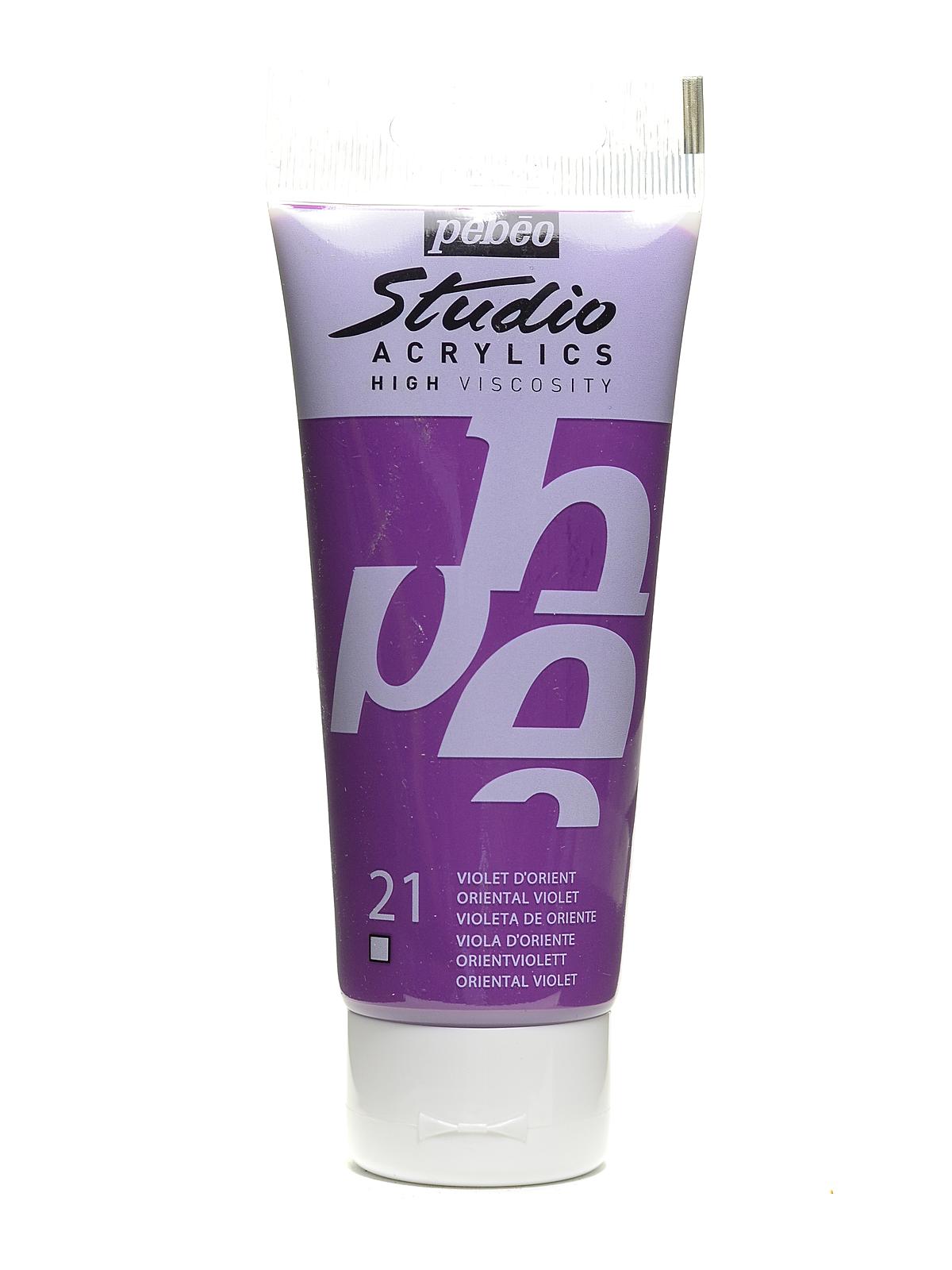 Studio Acrylic Paint Oriental Violet 100 Ml