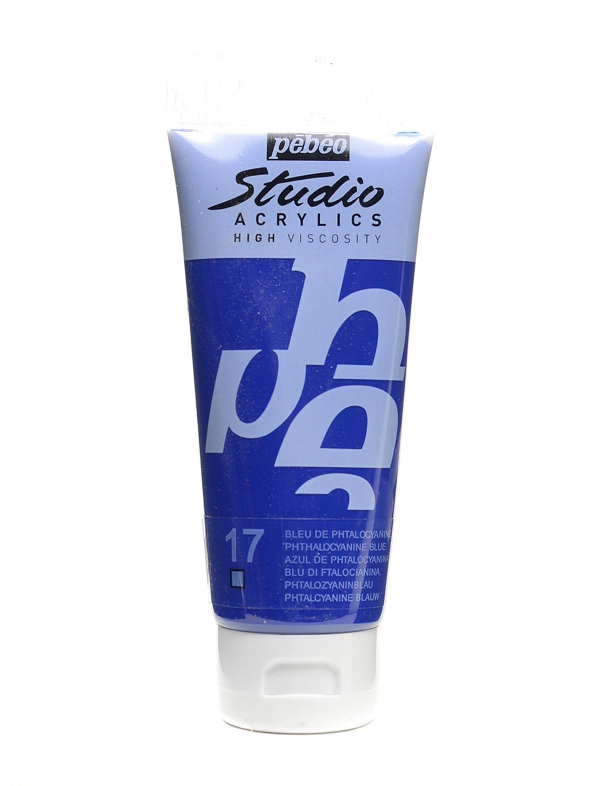 Studio Acrylic Paint phthalocyanine blue 100 ml