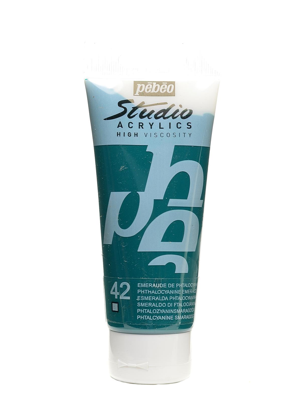 Studio Acrylic Paint phthalocyanine emerald 100 ml