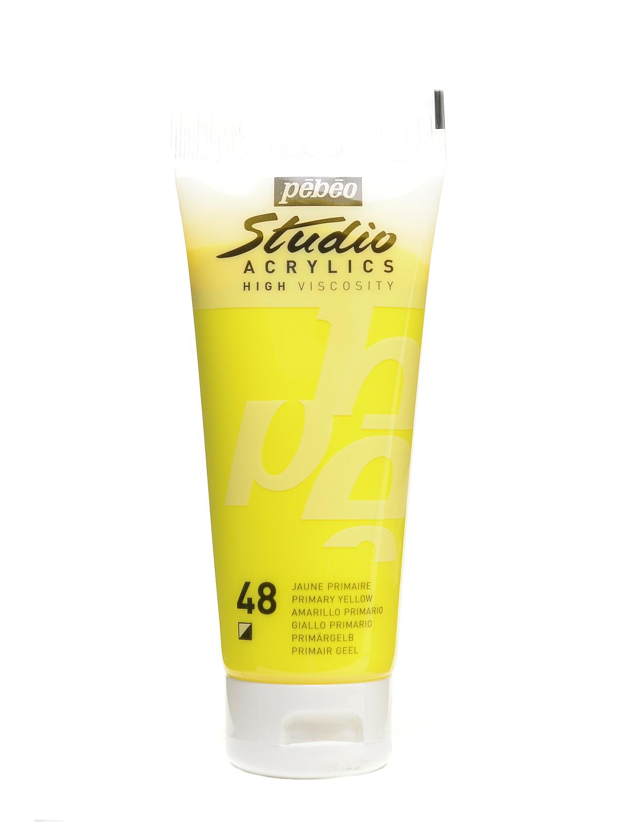 Studio Acrylic Paint primary yellow 100 ml