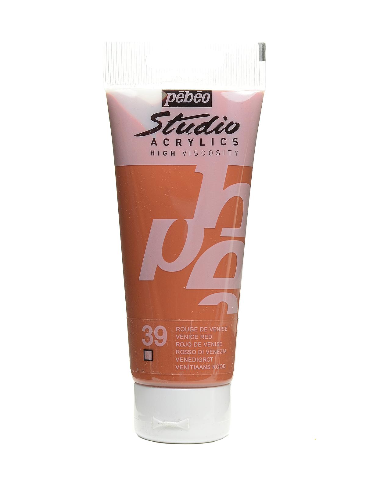 Studio Acrylic Paint Venice Red 100 Ml