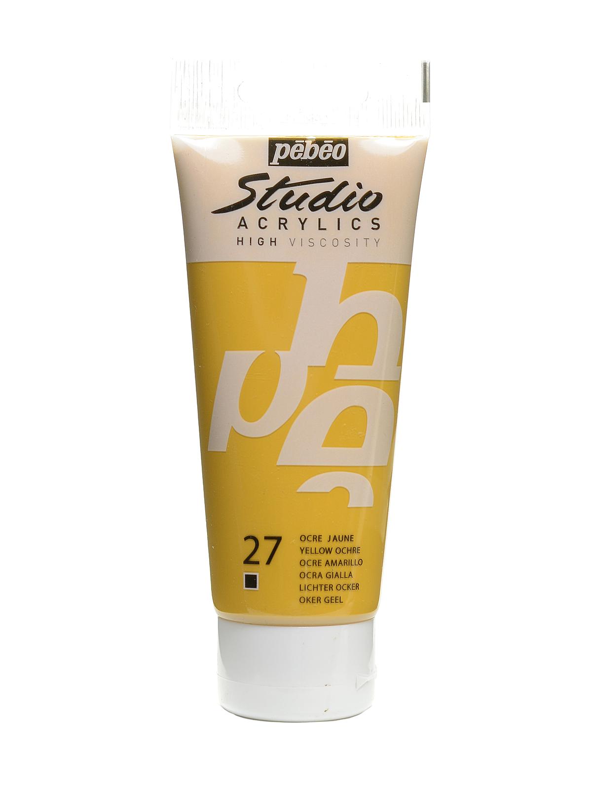 Studio Acrylic Paint Yellow Ochre 100 Ml