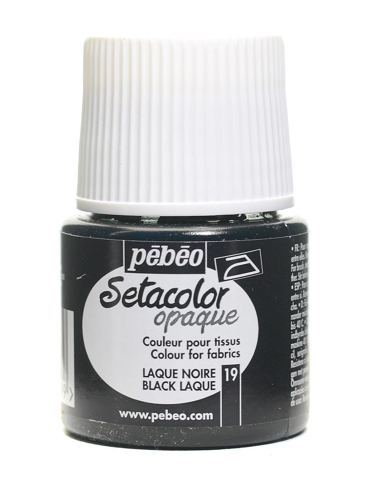 Setacolor Opaque Fabric Paint black lake 45 ml