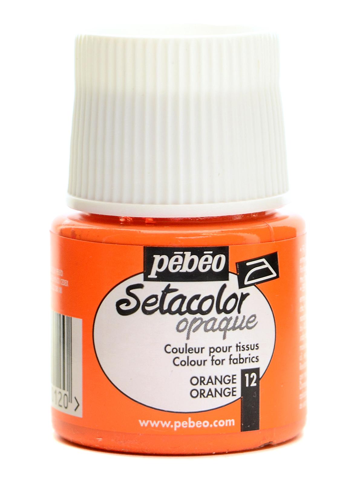 Setacolor Opaque Fabric Paint Orange 45 Ml
