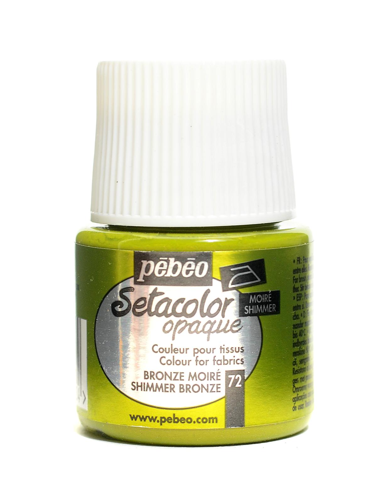 Setacolor Opaque Fabric Paint shimmer bronze 45 ml