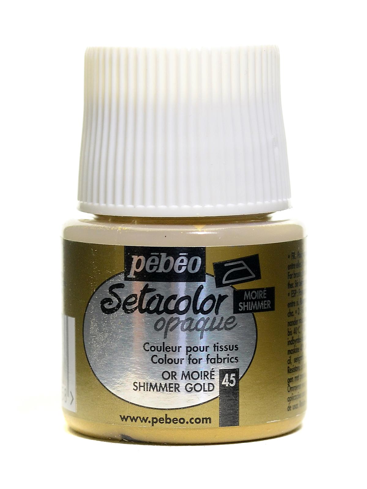Setacolor Opaque Fabric Paint Shimmer Gold 45 Ml