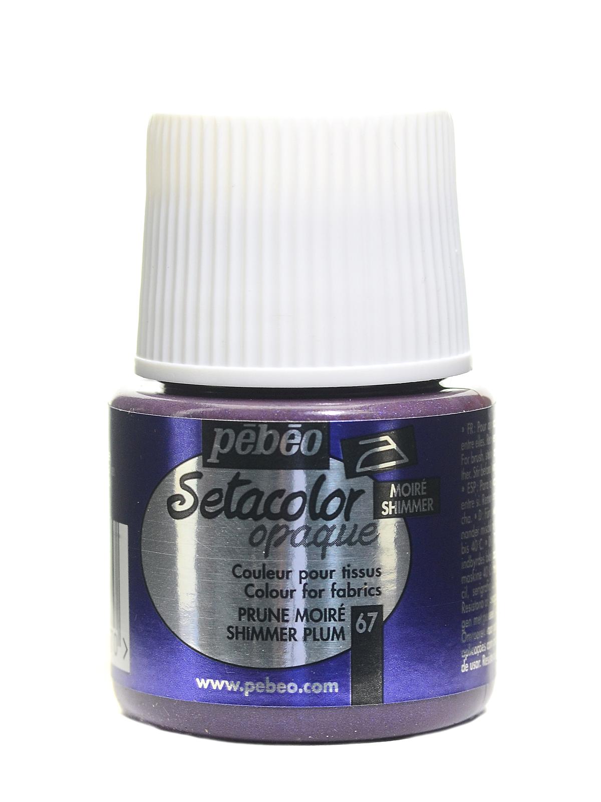 Setacolor Opaque Fabric Paint shimmer plum 45 ml