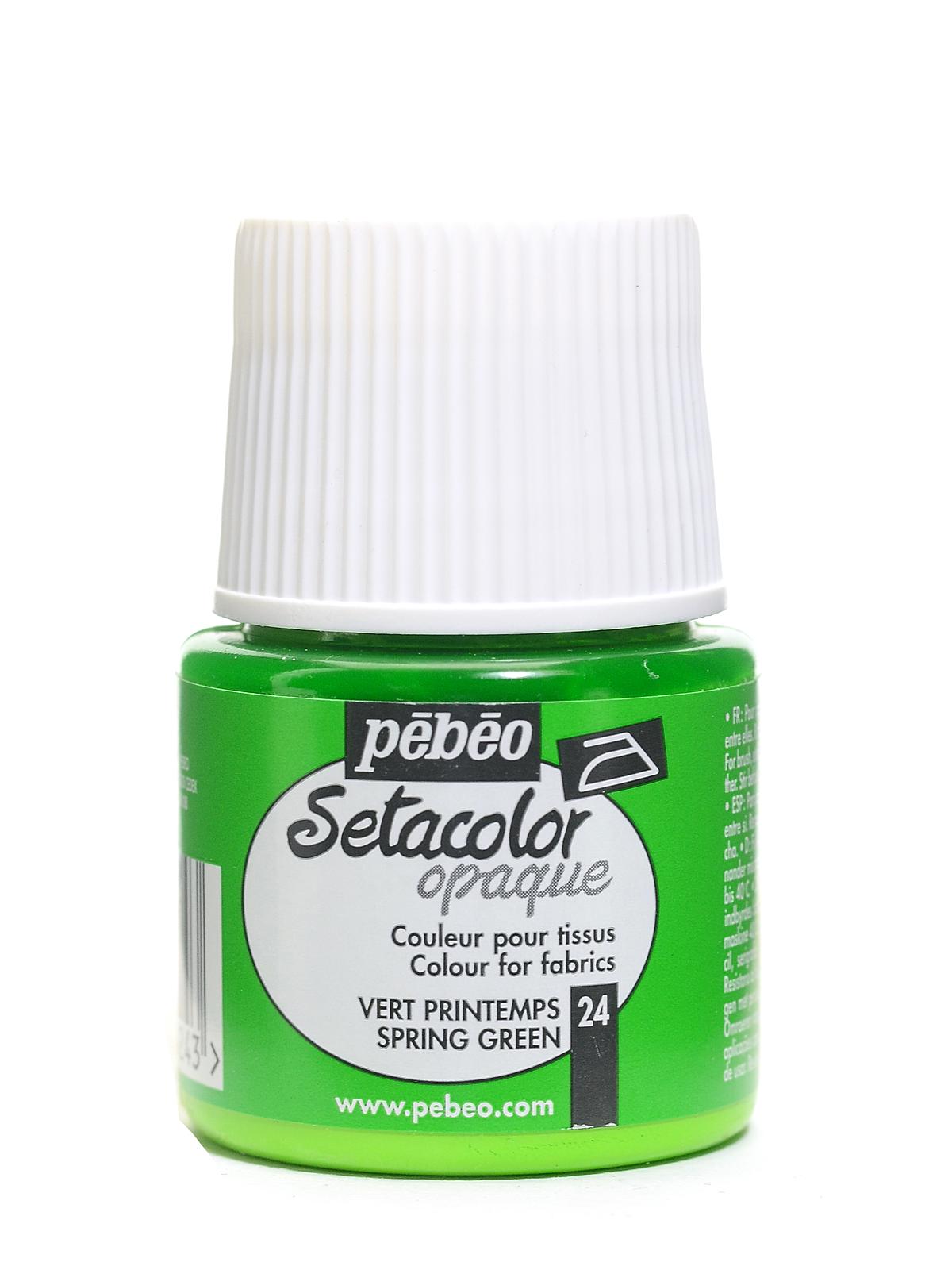 Setacolor Opaque Fabric Paint spring green 45 ml
