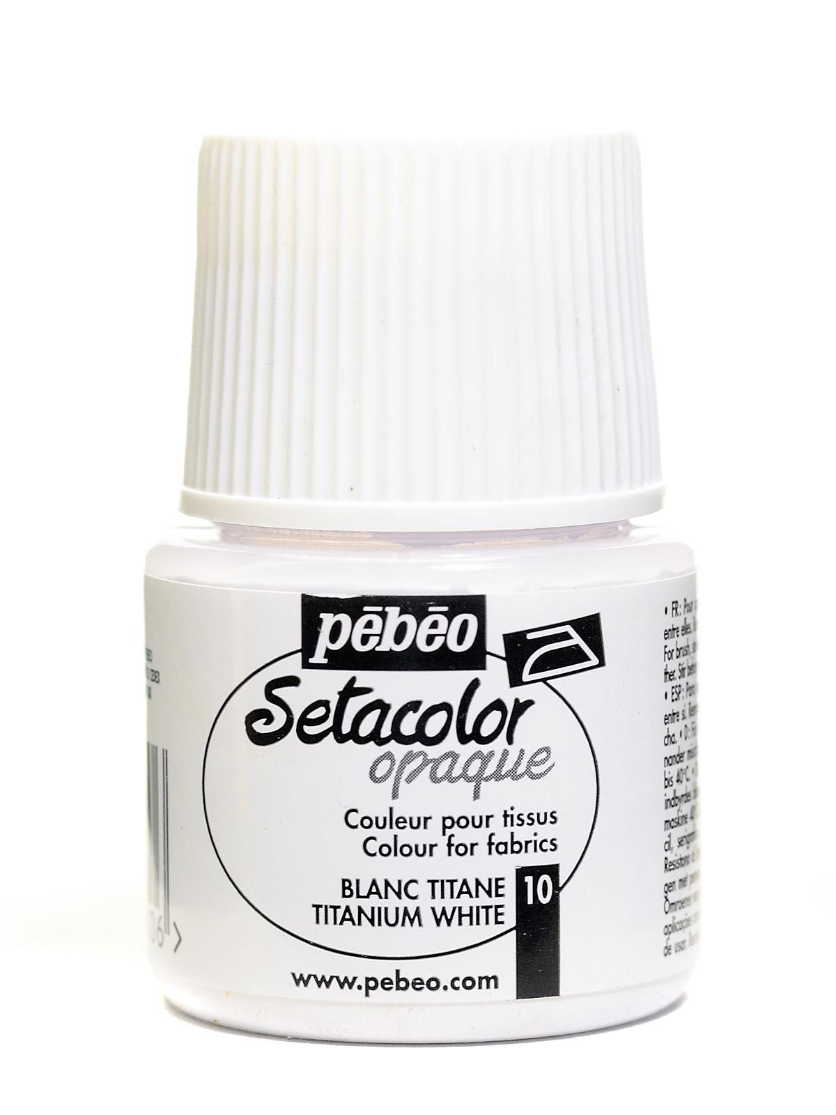 Setacolor Opaque Fabric Paint titanium white 45 ml