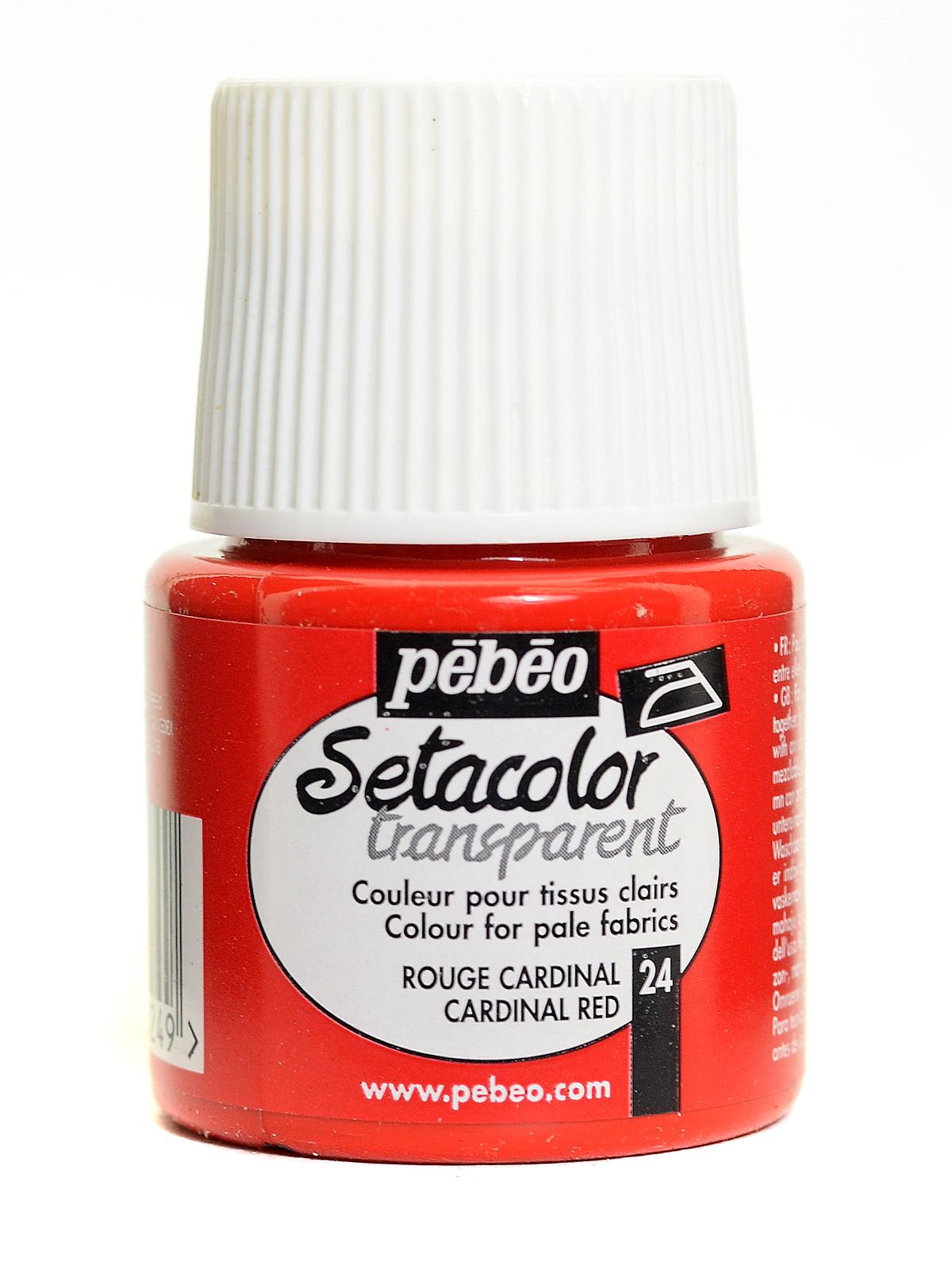 Setacolor Transparent Fabric Paint cardinal red 45 ml