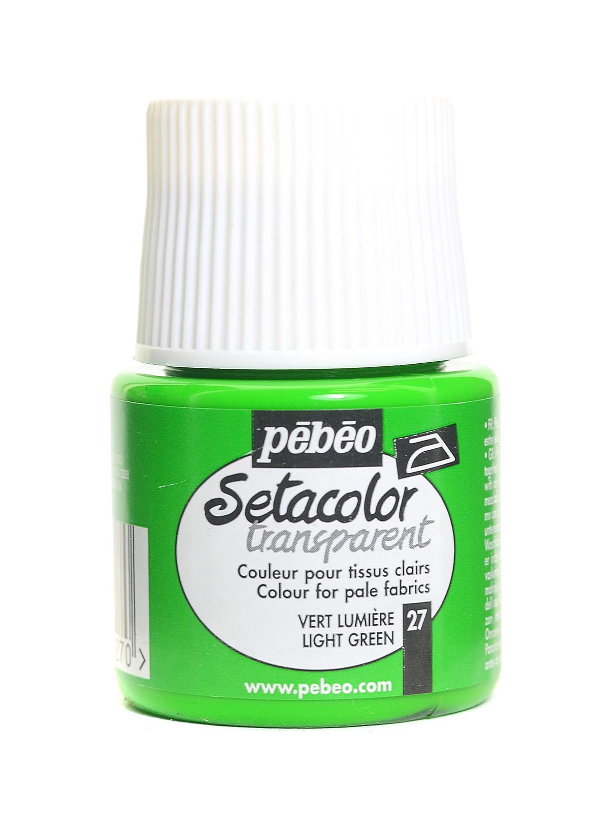 Setacolor Transparent Fabric Paint light green 45 ml