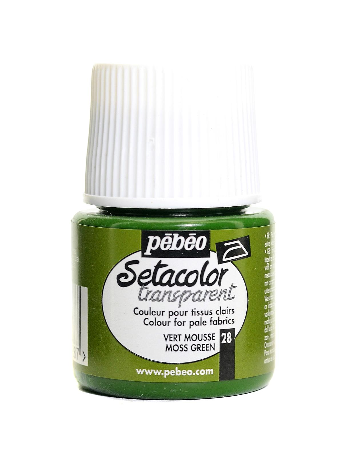 Setacolor Transparent Fabric Paint moss green 45 ml