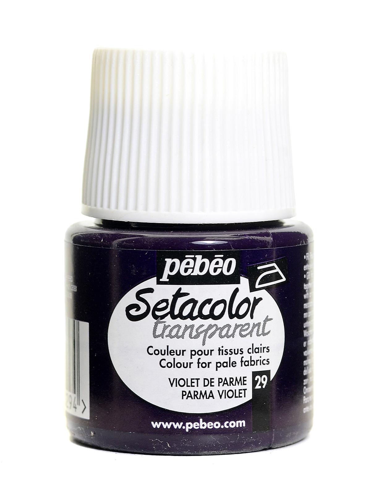 Setacolor Transparent Fabric Paint Parma Violet 45 Ml