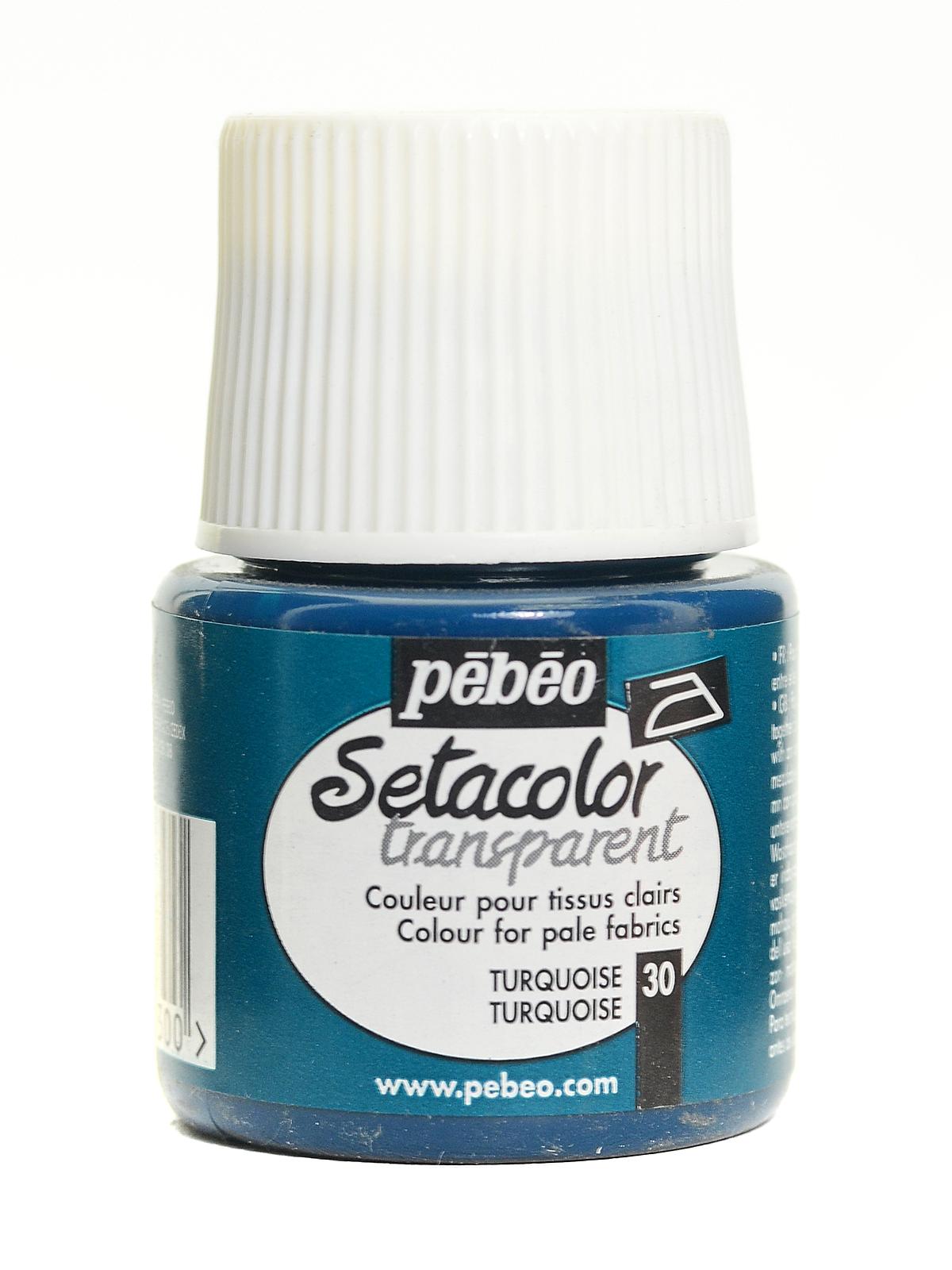 Setacolor Transparent Fabric Paint turquoise 45 ml