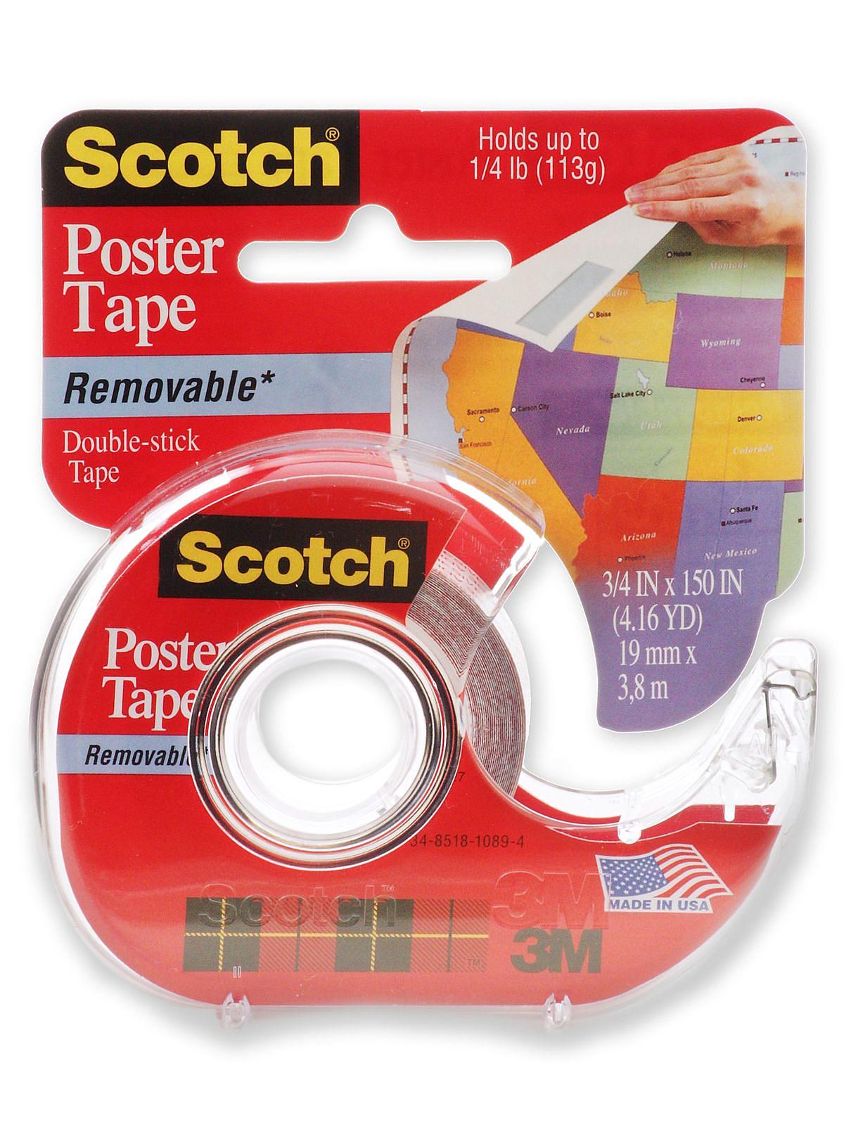 Scotch Poster Tape Removable 3 4 In. X 150 In. Roll 109