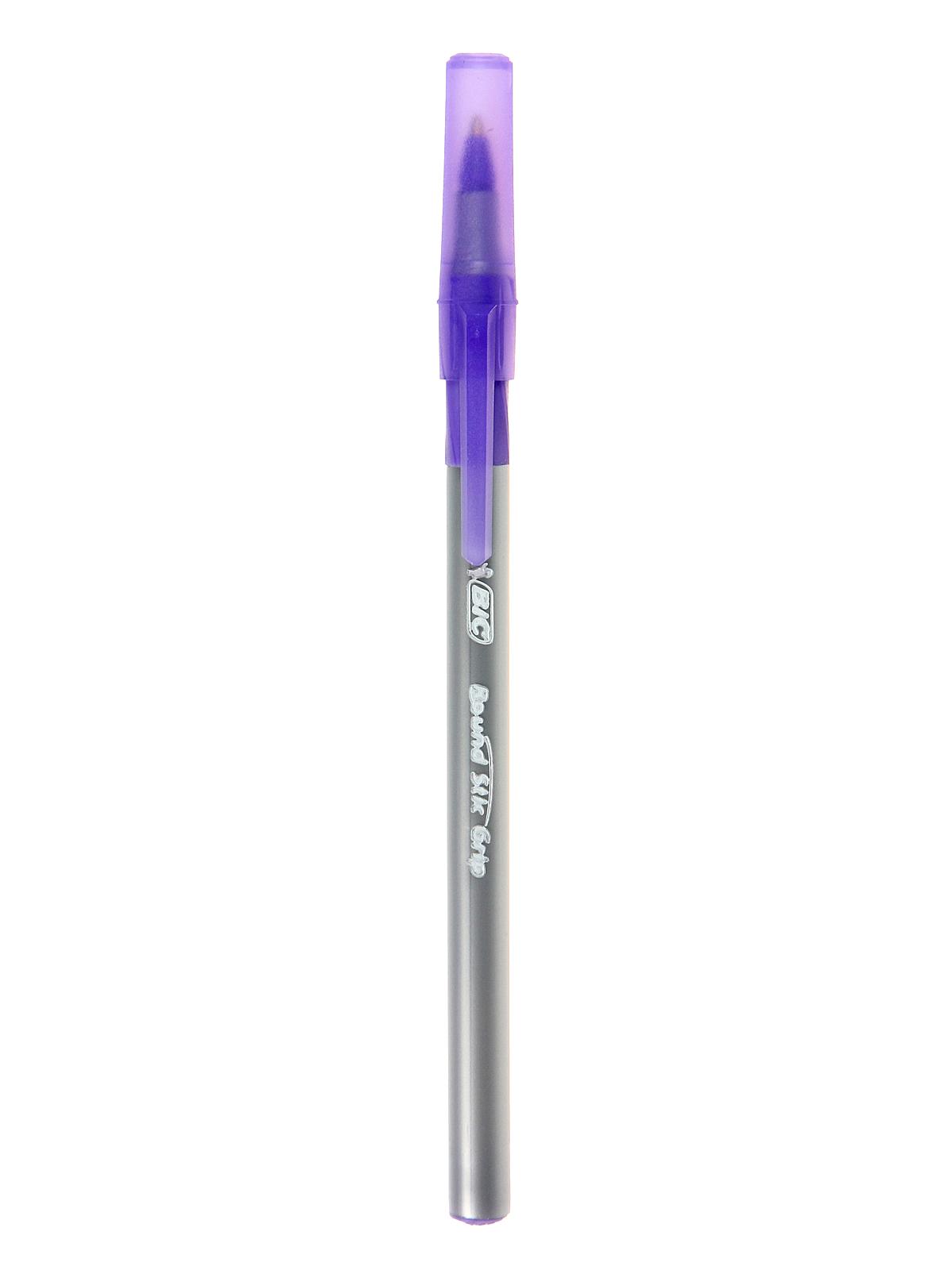 Round Stic Grip Pen Purple
