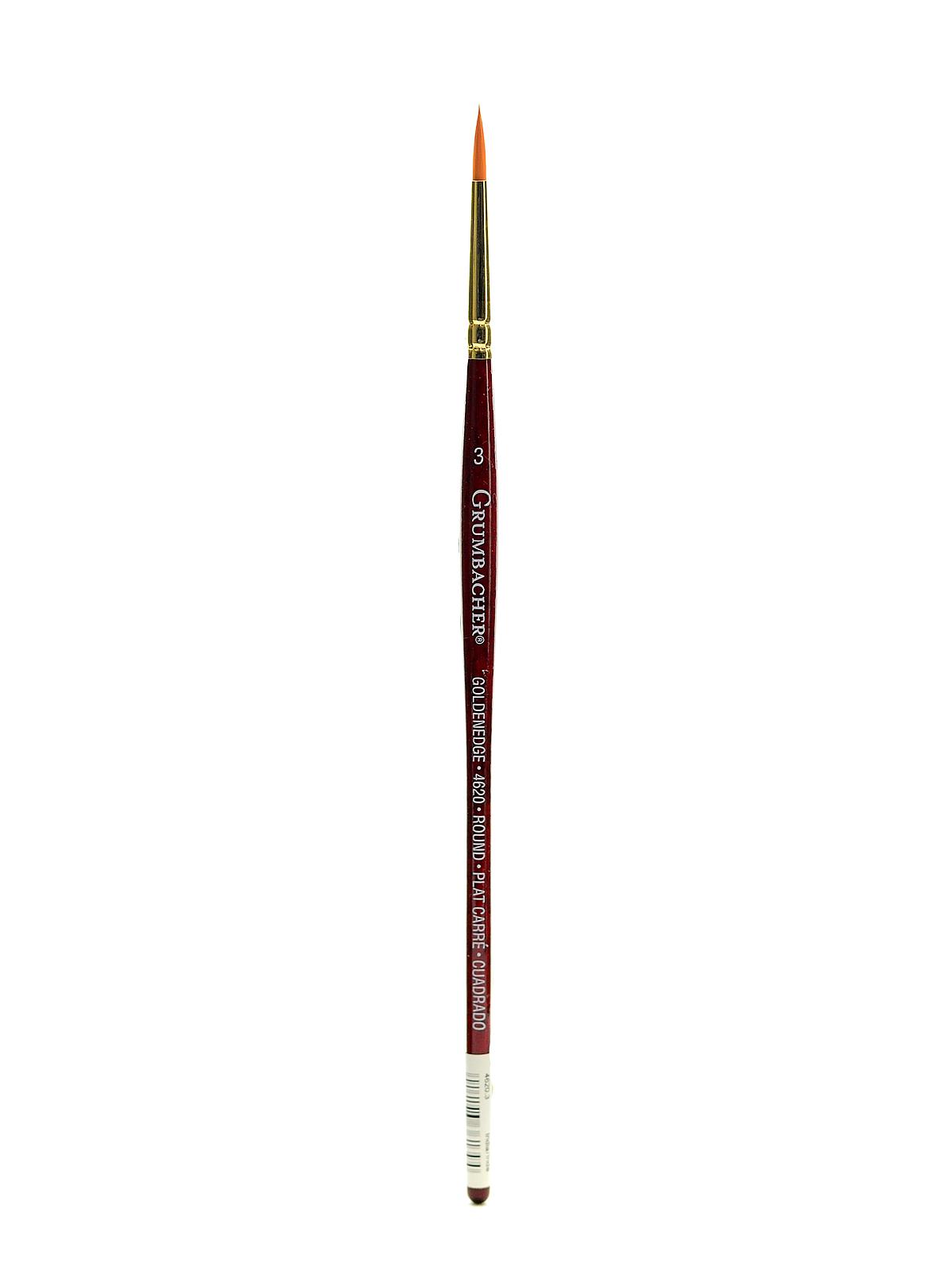 Goldenedge Watercolor Brushes 3 round