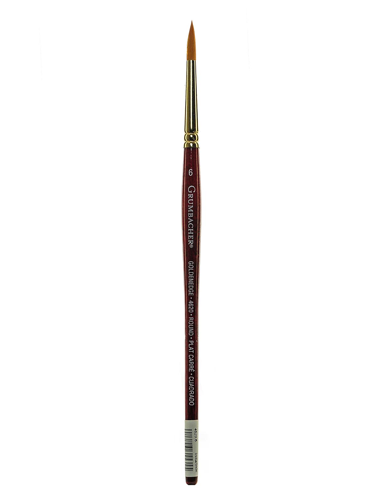 Goldenedge Watercolor Brushes 6 round