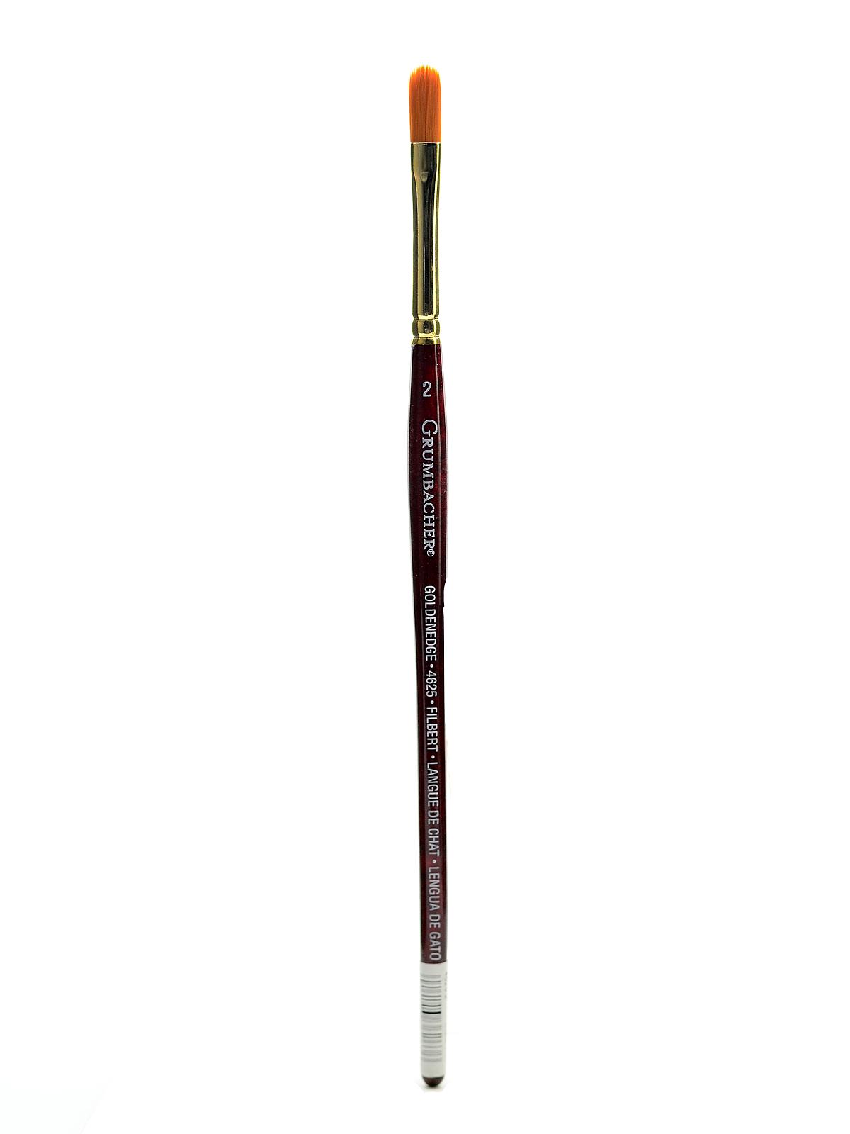 Goldenedge Watercolor Brushes 2 filbert
