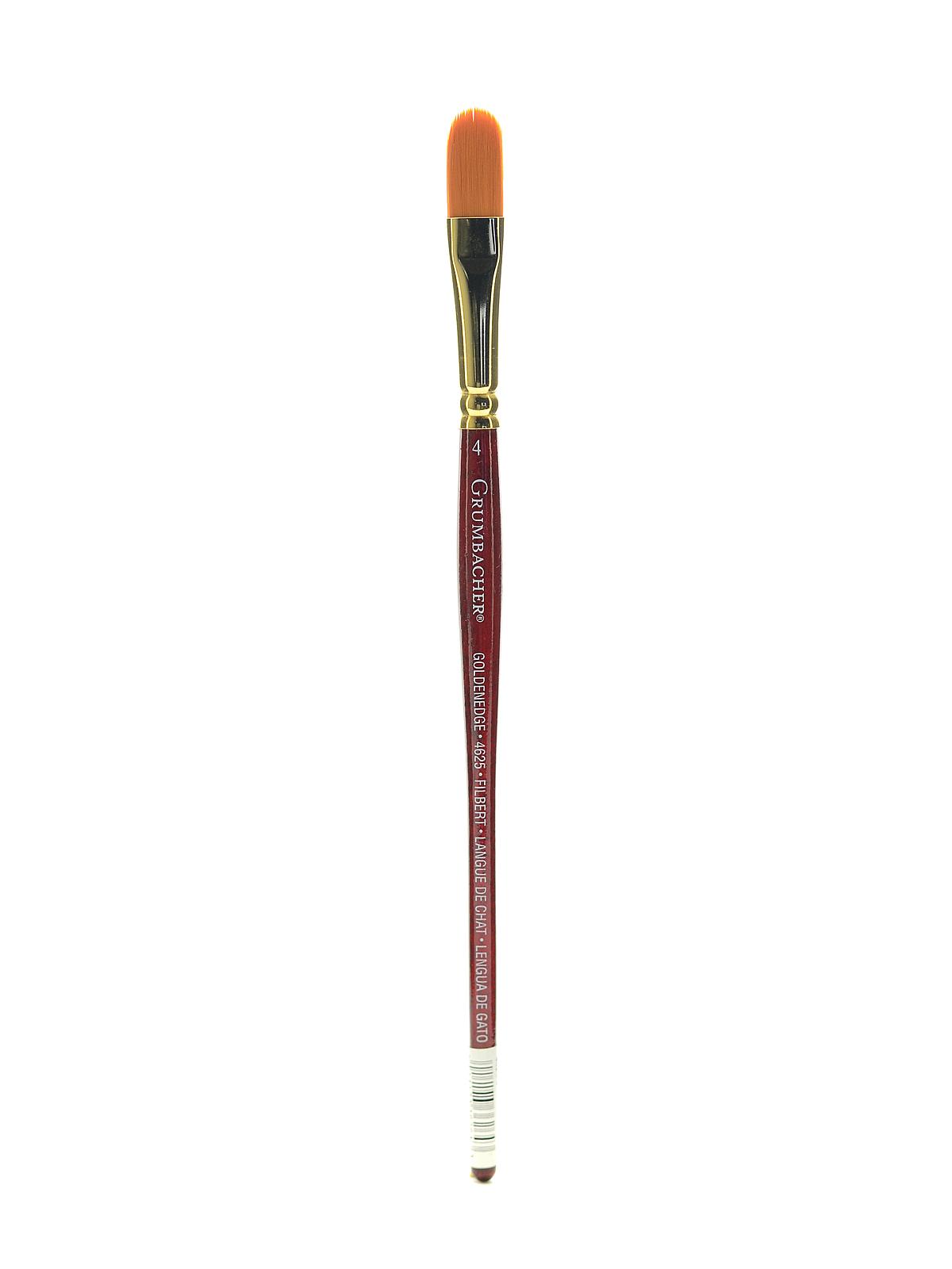 Goldenedge Watercolor Brushes 4 filbert