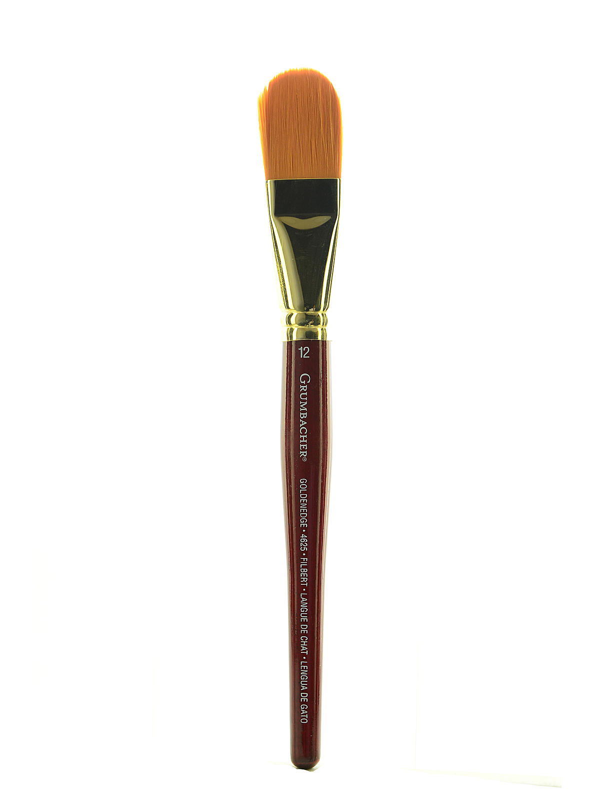Goldenedge Watercolor Brushes 12 Filbert