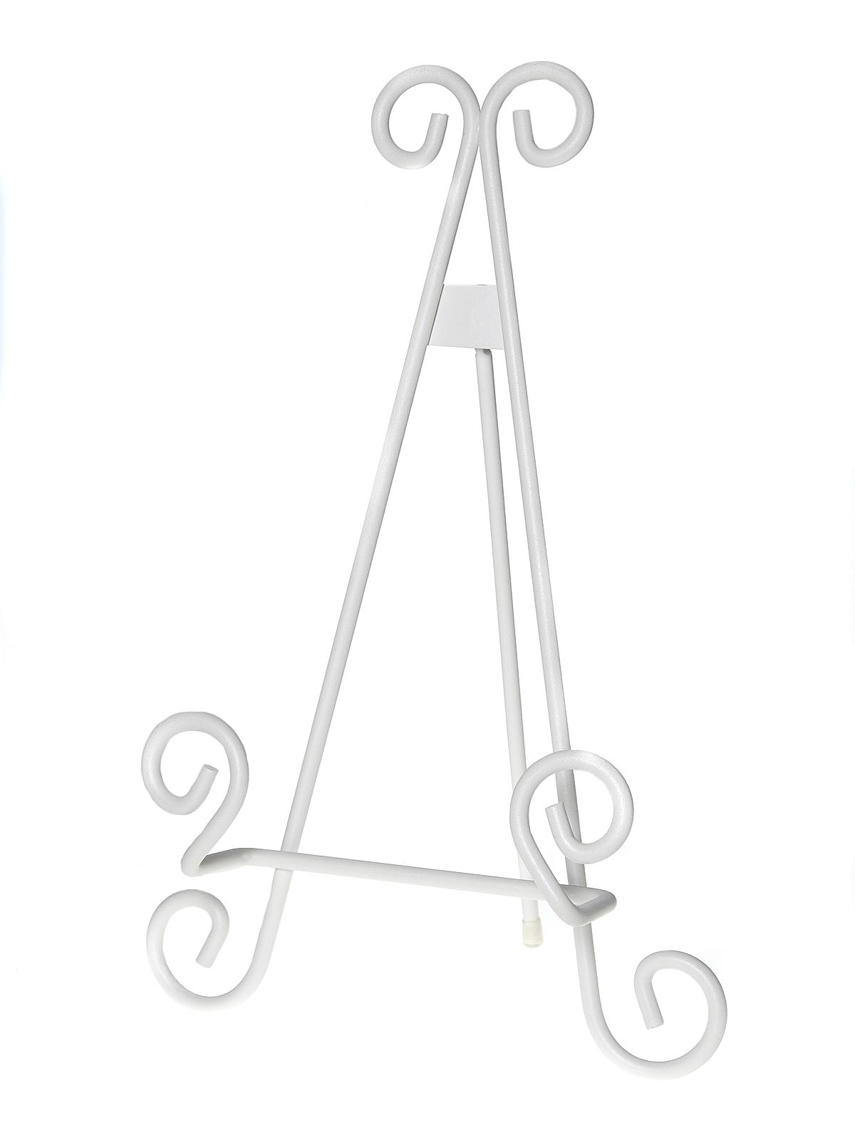 Stratford Metal Scroll Easels 13 In. Each Antique White