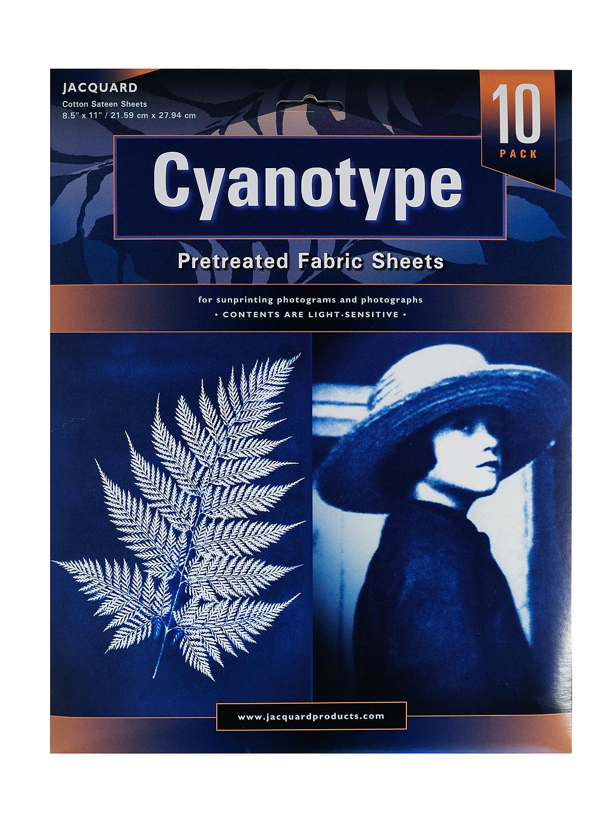 Cyanotype Fabric Sheets 8.5 In. X 11 In. Pack Of 10
