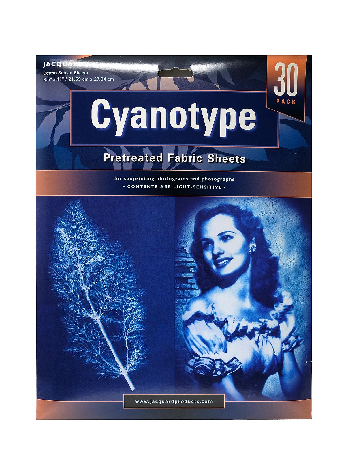Cyanotype Fabric Sheets 8.5 In. X 11 In. Pack Of 30