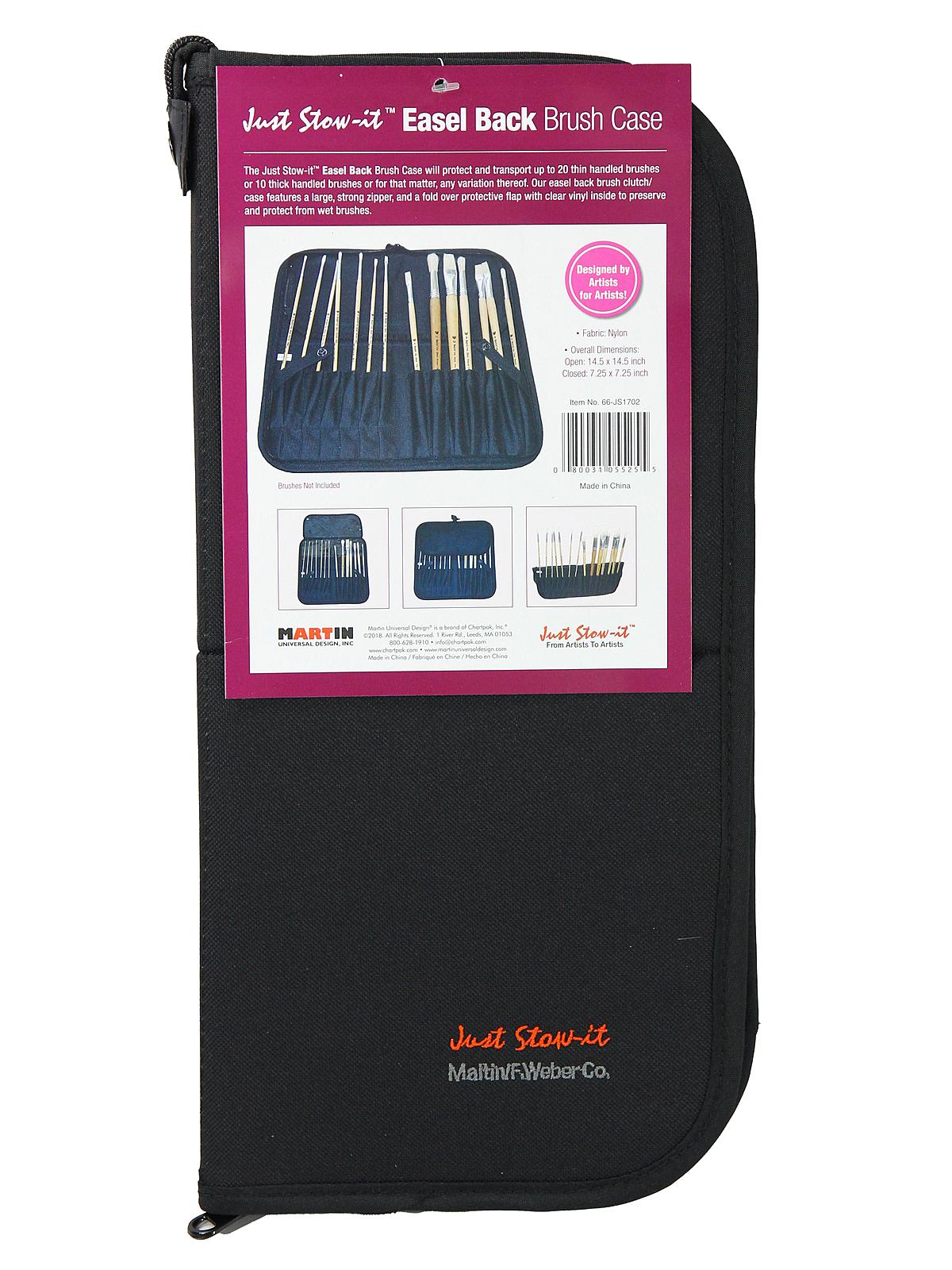 Just Stow It Brush Case Black