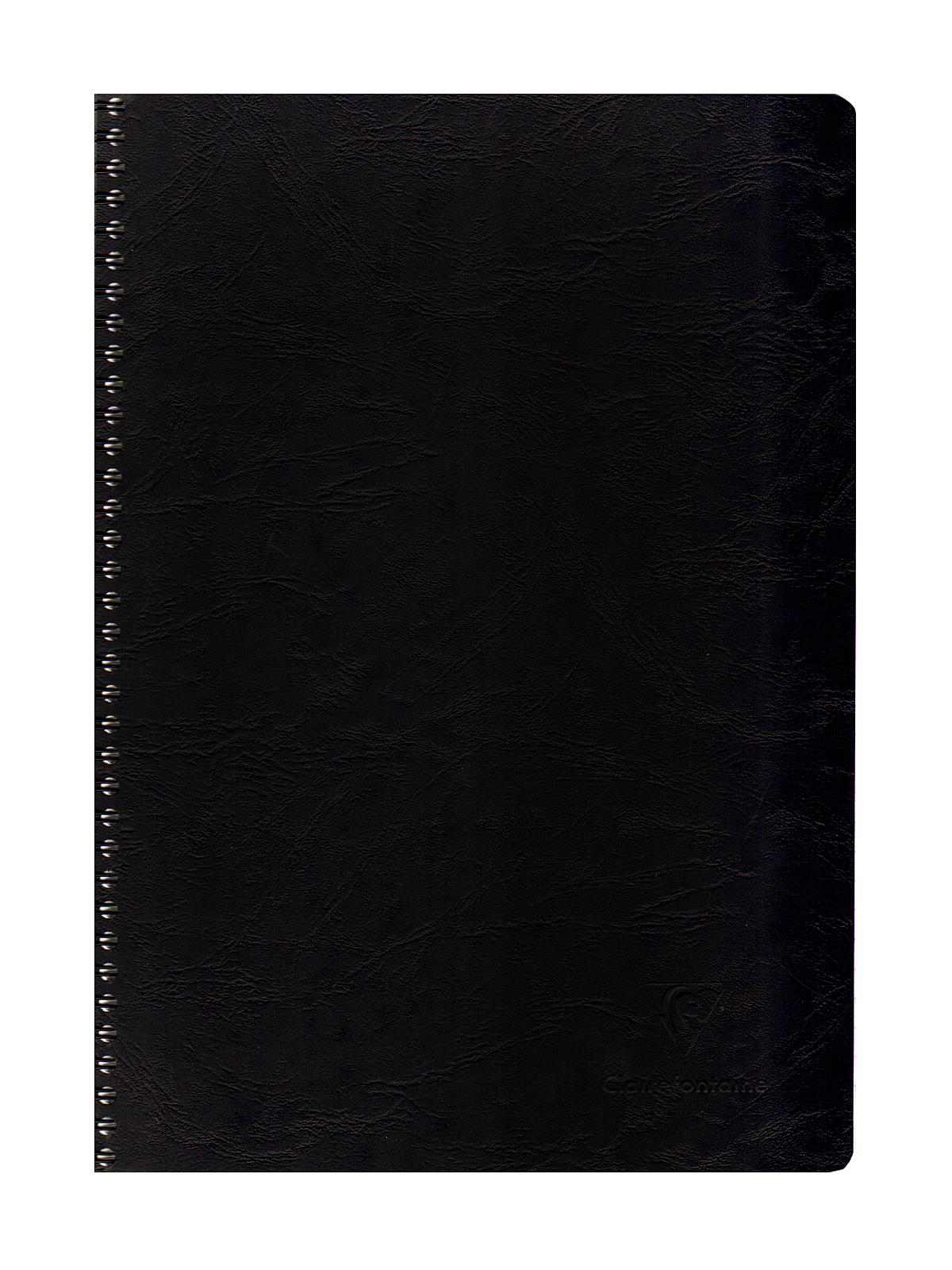 Classic Wirebound Notebooks 8 1 4 In. X 11 3 4 In. Ruled With Margin, Black Cover 50 Sheets