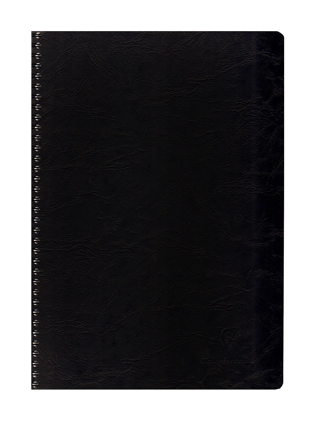 Classic Wirebound Notebooks 8 1 4 in. x 11 3 4 in. ruled with margin, black cover 50 sheets
