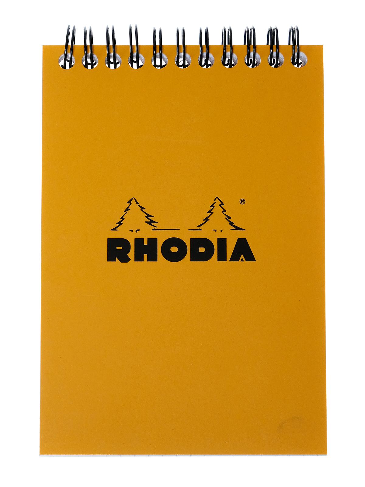 Wirebound Notebooks Graph 4 In. X 6 In. Orange