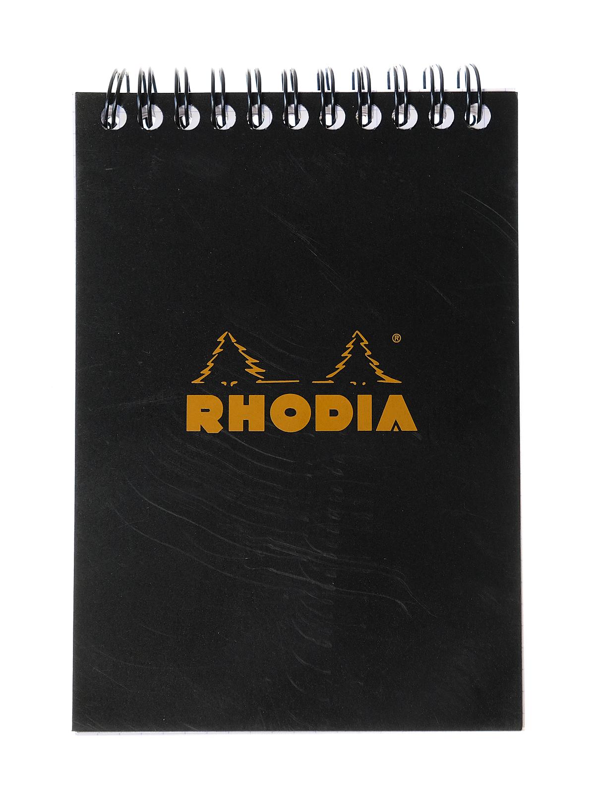 Wirebound Notebooks graph 4 in. x 6 in. black