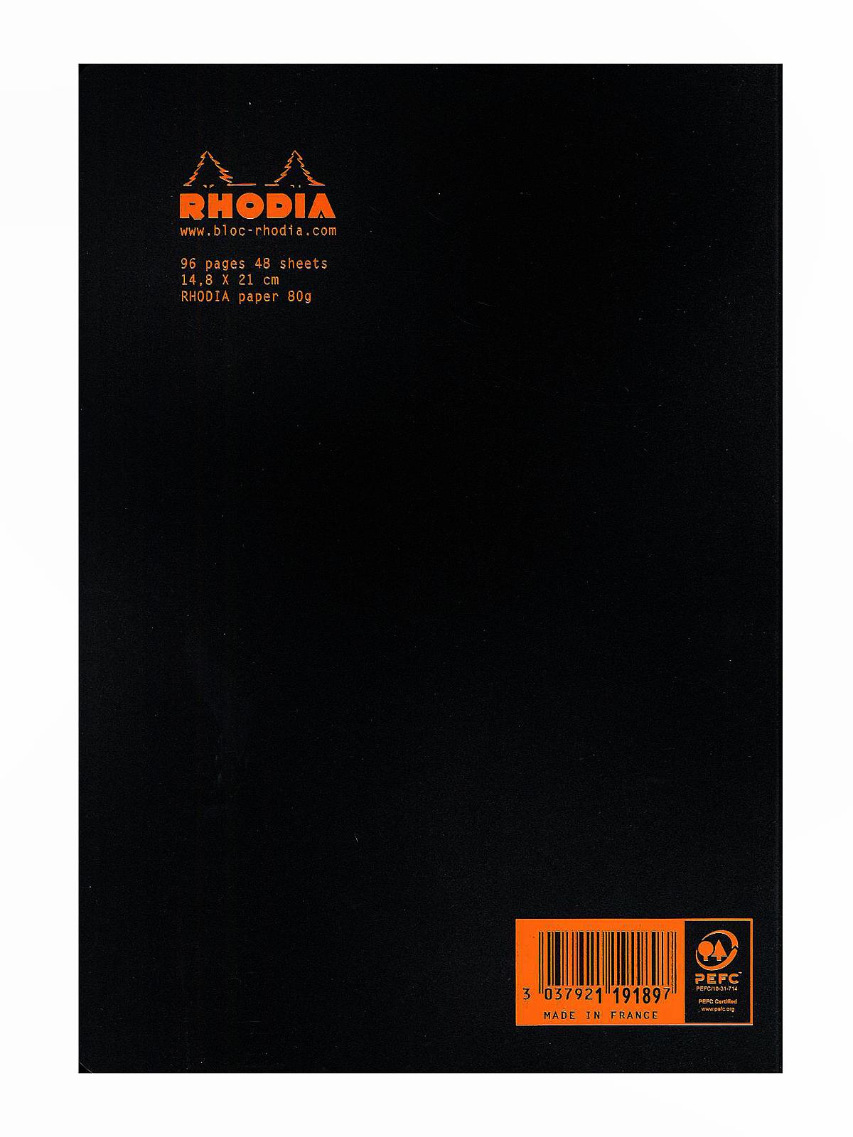Staplebound Notebooks Ruled, Black Cover 6 In. X 8 1 4 In. 48 Sheets