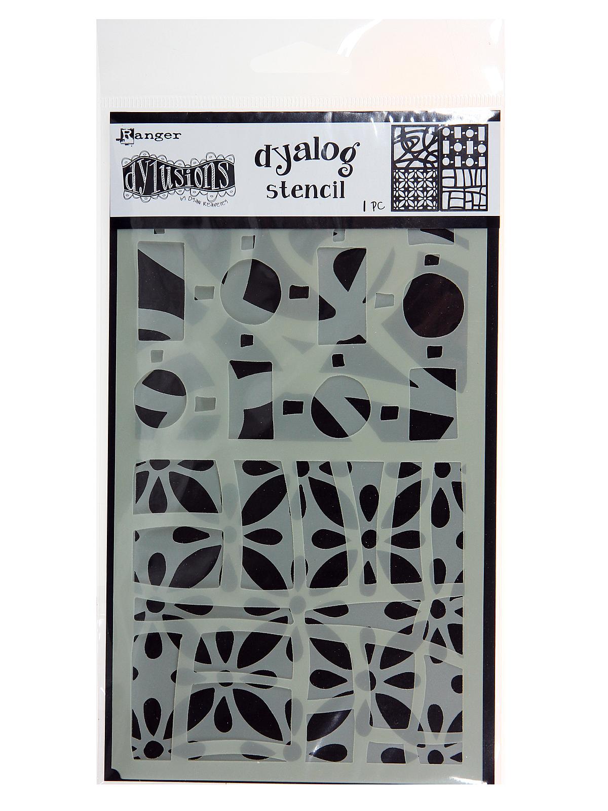 Dylusions Dyalog Stencils doodle it too pack of 2