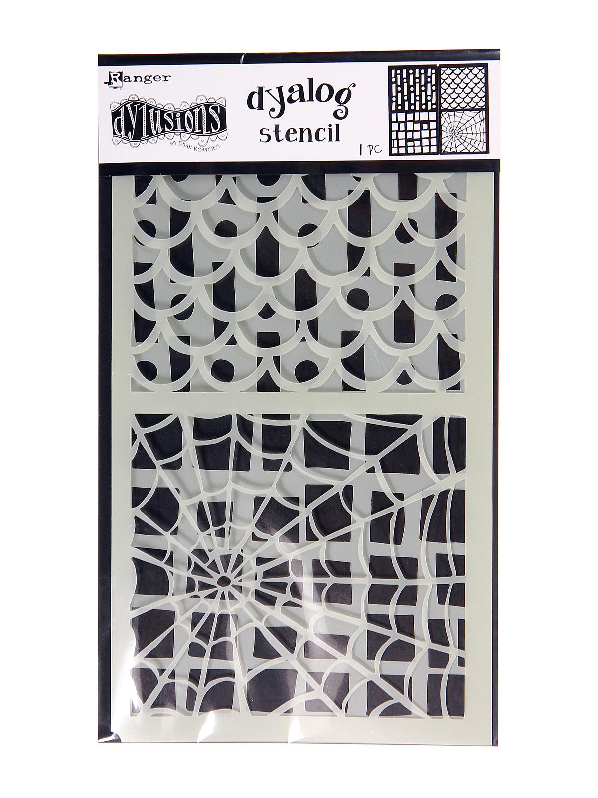 Dylusions Dyalog Stencils stencil it too pack of 2