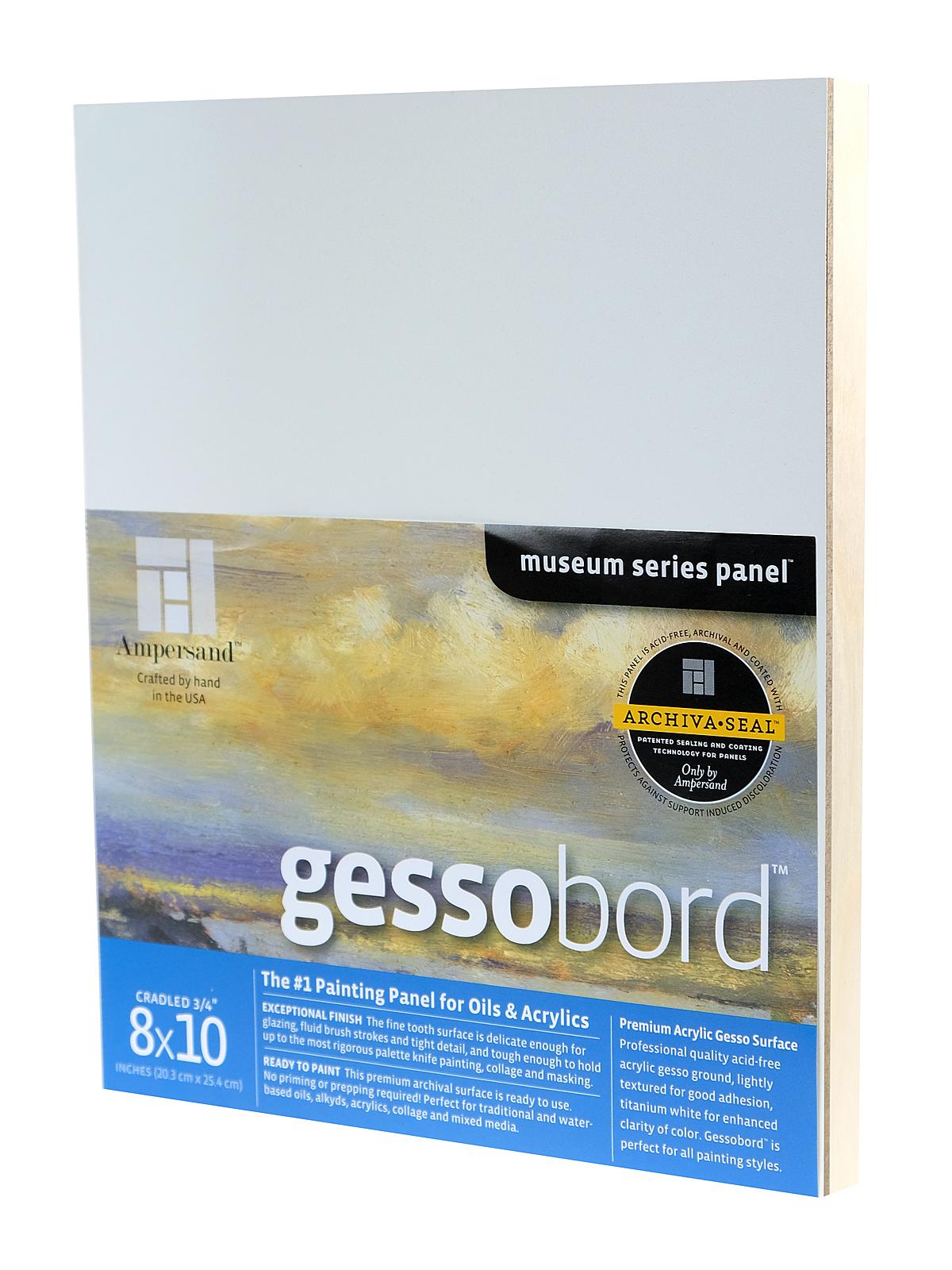 Cradled Gessobord 8 in. x 10 in. 3 4 in. each