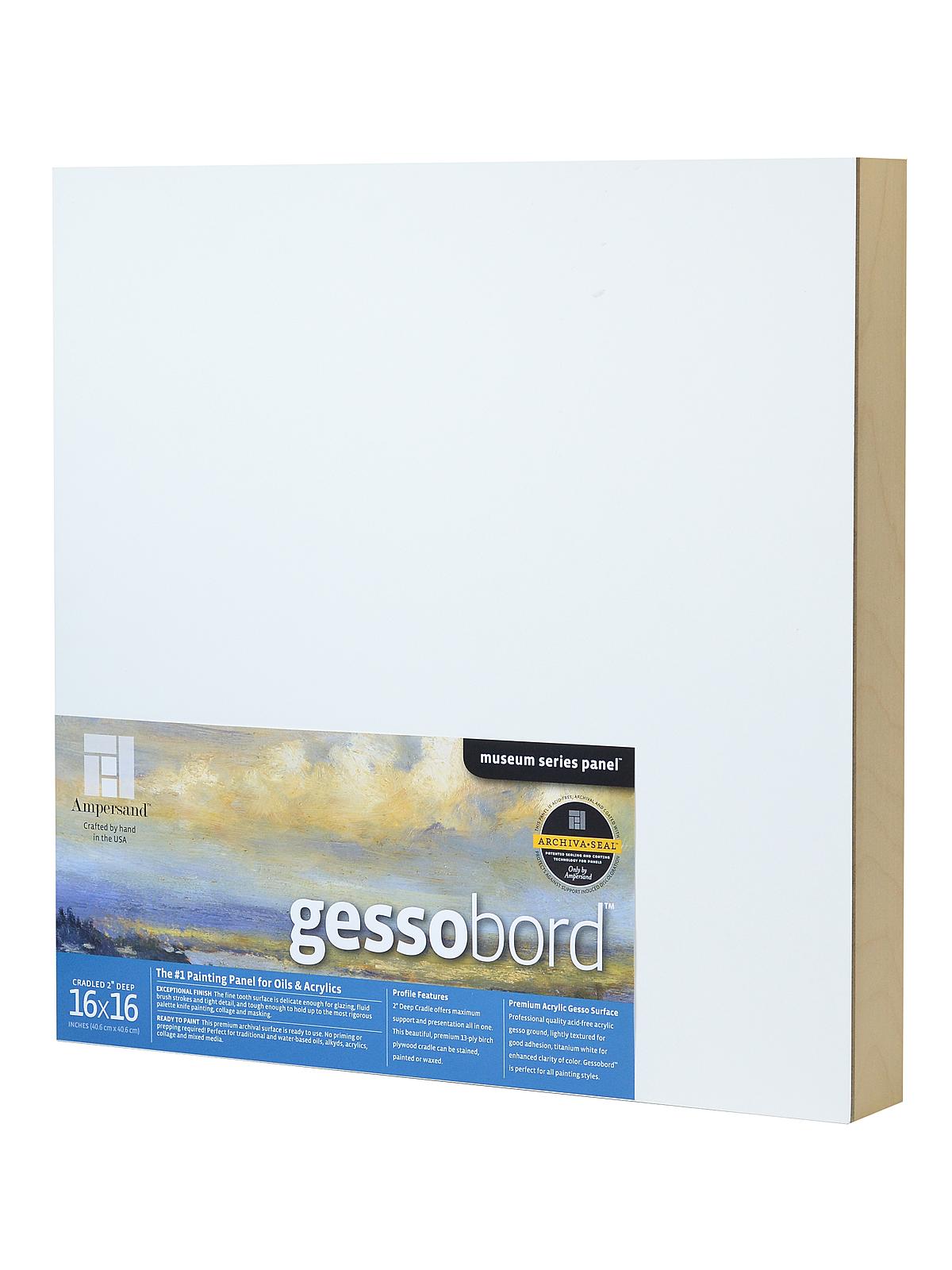 Cradled Gessobord 16 in. x 16 in. 2 in. each