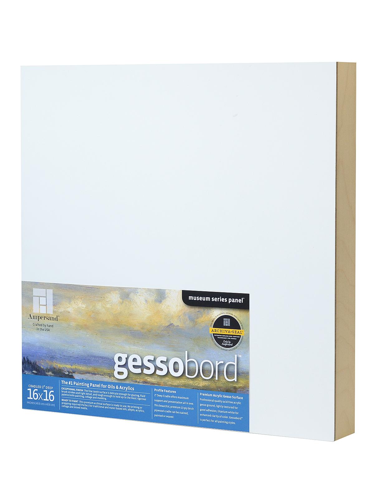 Cradled Gessobord 16 In. X 16 In. 2 In. Each