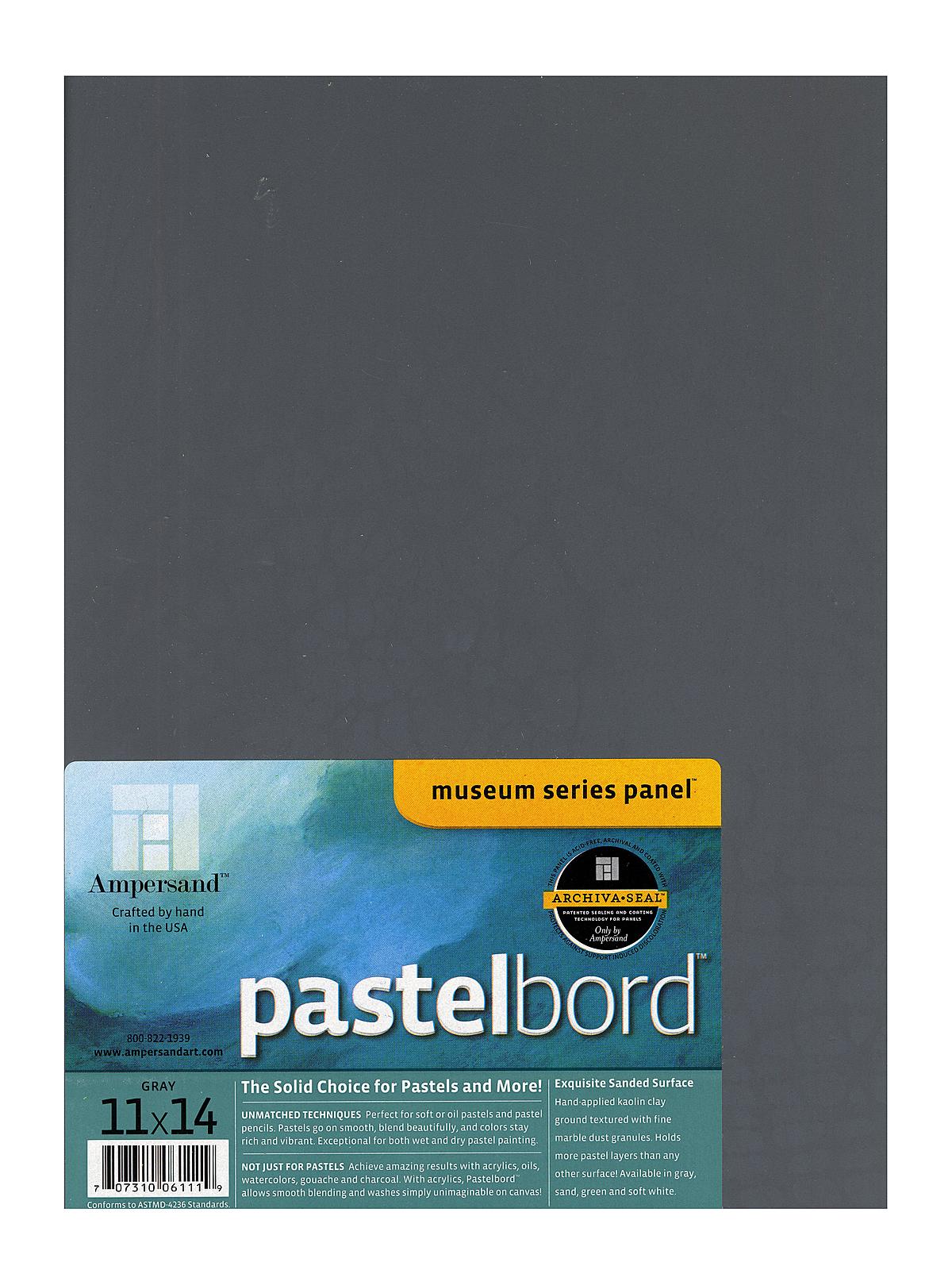 Pastelbord 11 in. x 14 in. gray each